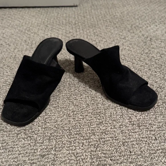 Sanctuary Women's Black Suede Mules - Picture 1 of 5